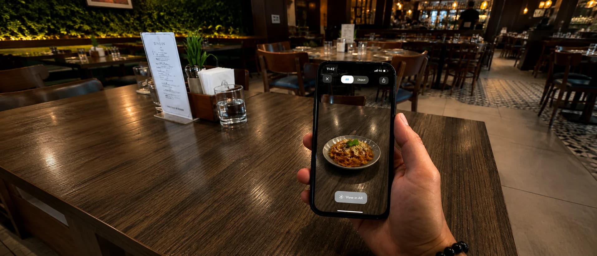 PlateSight - Immersive AR Burger Menu Experience on Smartphone